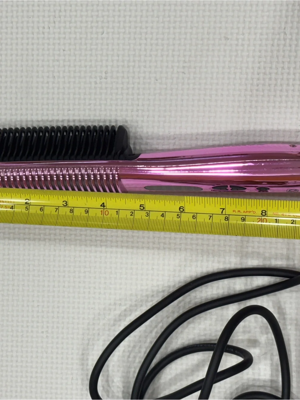 Royale Pink Ceramic Hair Straightener Heated Styling Multipurpose Hair Brush